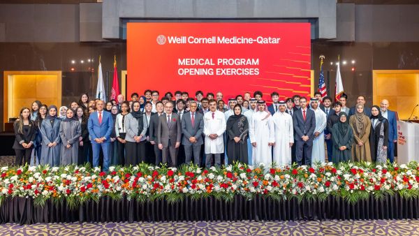 WCM-Q’s new cohort of medical students receive their white coats