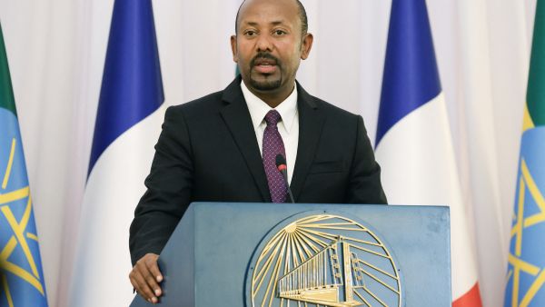 Ethiopia's Prime Minister Abiy Ahmed delivers a speech during a visit by France's President to the newly renovated Ethiopia’s Historic National Palace also known as the Jubilee Palace in Addis Ababa, former residence of Emperor Haile Selassie I, overthrown in 1974 in Addis Ababa on December 21, 2024, as part of a two-day visit to Djibouti and Ethiopia. AFP Ethiopia’s PM warns access to Red Sea is ‘existential’