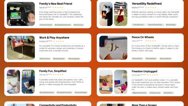 Experience Life Unplugged: LG Stanbyme 2 Smart Screen Sweeps the Uae With Unprecedented Flexibility