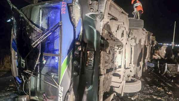 At least 37 killed as bus plunges into ravine on Peru’s Andean highway