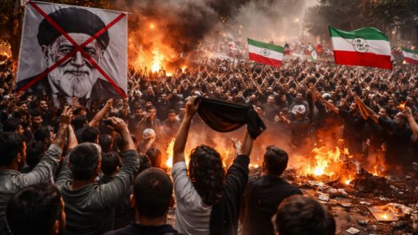 "الموت لخامنئي".. مظاهرات واسعة النطاق اندلعت في عدد من المدن الإيرانية، وسط هتافات وشعارات مناهضة للقيادة السياسية