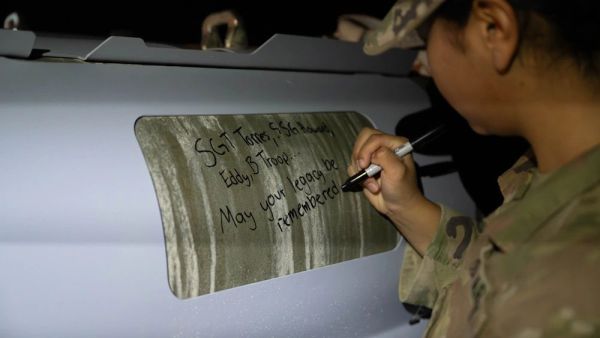 Message on a US shell targeting Syria sparks fierce controversy