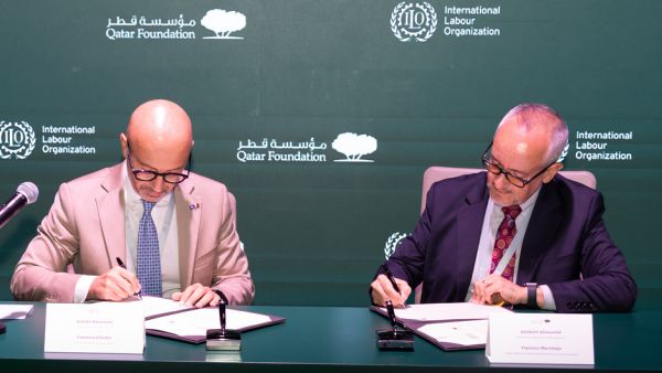 مؤسسة قطر ومنظمة العمل الدولية ترسيان دعائم التعاون للإسهام في تشكيل مستقبل أفضل للقوى العاملة في قطر