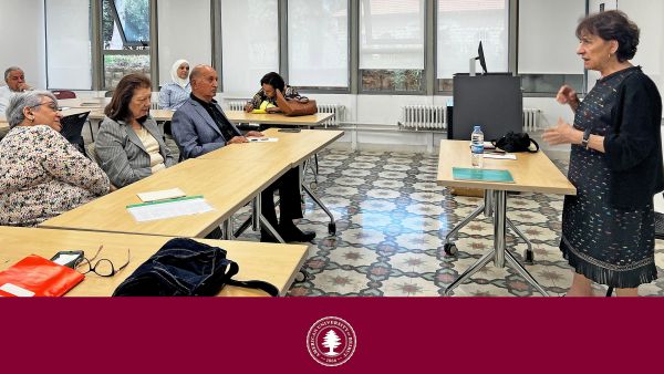  Award-Winning Novelist Hoda Barakat Concludes Creative Writing Workshop for Seniors at AUB