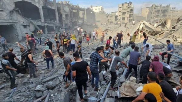 قصف حي التفاح