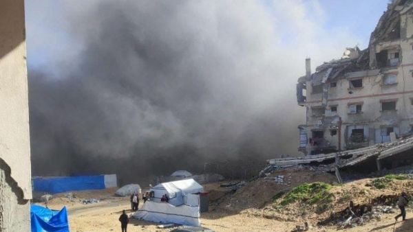 استهداف مقر شرطة في غزة