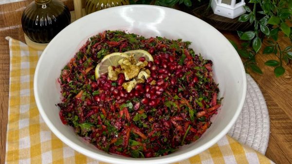 تبولة الشمندر والجزر: منعشة وملونة بطعم لا يقاوم