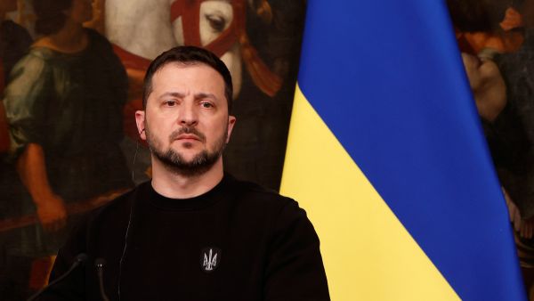 الرئيس الأوكراني فولوديمير زيلينسكي في إيطاليا