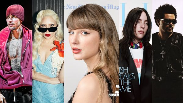 Taylor Swift / Justin Bieber / Lady Gaga / Billie Eilish / The Weeknd