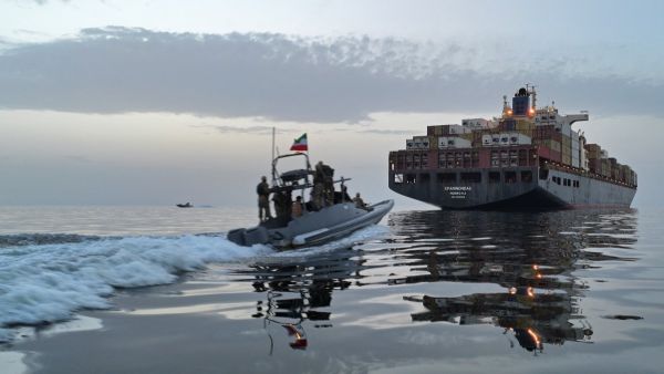 Cargo Ship in Hormuz 