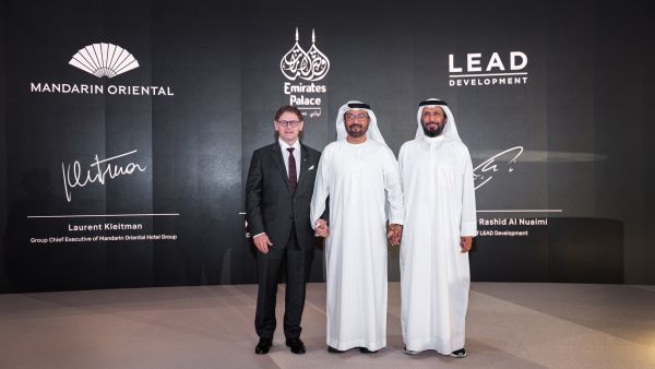 Emirates Palace Company, LEAD Development, and Mandarin Oriental Hotel Group Introduce Emirates Palace, Mandarin Oriental Mansions, Abu Dhabi