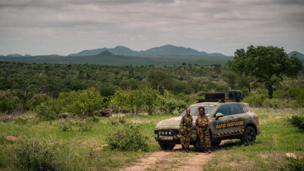 Porsche South Africa donates Cayenne to The Black Mambas project to protect rhinos