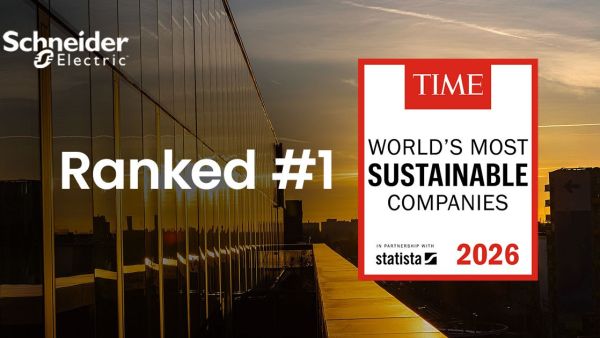 Schneider Electric named World's Most Sustainable Company for the third consecutive year by TIME Magazine and Statista
