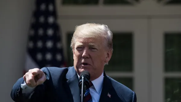 U.S. President Donald Trump speaks about tax cuts for Americans from the Rose Garden at the White House on Apr. 12, 2018 in Washington, DC. 
(NICHOLAS KAMM / AFP)