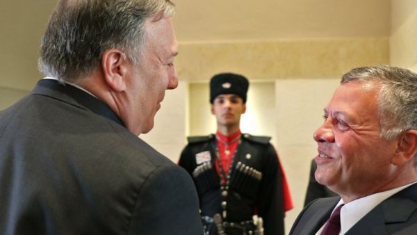 US Secretary of State Mike Pompeo meets with Jordan's King Abdullah II in Amman / AFP