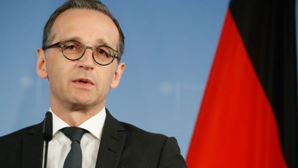 German Foreign Minister Heiko Maas gives a statement on May 9, 2018 in Berlin after U.S. President Donald Trump pulled the United States out of a landmark deal curbing Iran's nuclear program and reimposed crippling sanctions, defying European pleas and prompting international outcry. 
(Odd ANDERSEN / AFP)