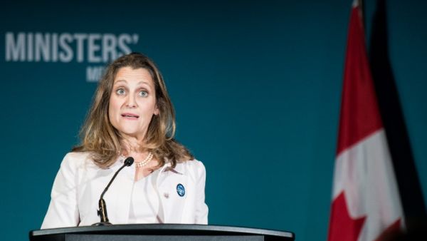 Canadian Foreign Minister Chrystia Freeland  (AFP)