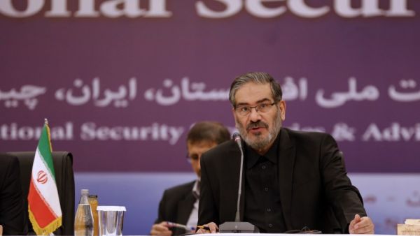 Ali Shamkhani, secretary of the Supreme National Security Council of Iran speaks in the first meeting of national security secretaries of Afghanistan, China, Iran, India and Russia, in Tehran on September 26, 2018. ATTA KENARE / AFP