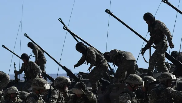 Russian military drills (AFP)