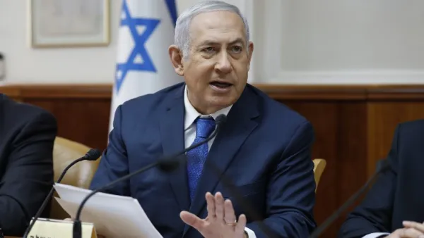 Israeli Prime Minister Benjamin Netanyahu attends the weekly cabinet meeting at the Prime Minister's office in Jerusalem on December 16, 2018. (AFP/File)