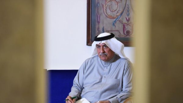 Ibrahim al-Assaf, the new Saudi foreign minister, speaks to AFP at his residence in the Saudi capital Riyadh. (AFP/File)