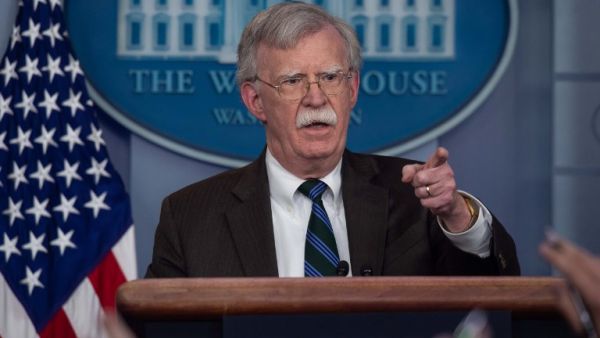 US National Security Advisor John Bolton speaks at a press briefing at the White House in Washington, DC. (AFP/File)