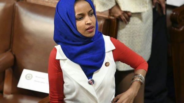 Representative for Minnesota Ilhan Omar is seen in the audience ahead of US President Donald Trump's State of the Union address at the US Capitol in Washington, DC. (AFP/ File Photo)