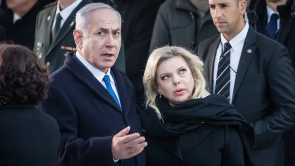 Israeli Prime Minister Benjamin Netanyahu and his wife Sara  (AFP)