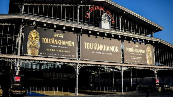 General view of the 'Grande Halle de la Villette' in Paris on March 21, 2019, where takes place the exhibition 'Tutankhamun,Treasures of the Golden Pharaoh'. (AFP/ File)