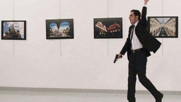 Mevlut Mert Altintas, the gunman who killed Russia's ambassador to Turkey on 19 December (AFP/File Photo)	