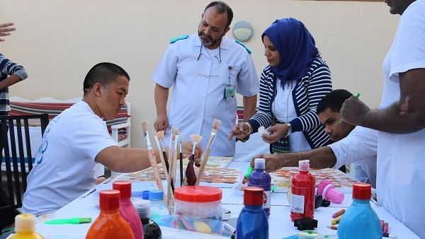 1.	Members of HMC and IAD participate in an art workshop event to mark the International Day of Persons with Disabilities.
