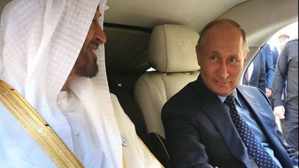محمد بن زايد وبوتين 