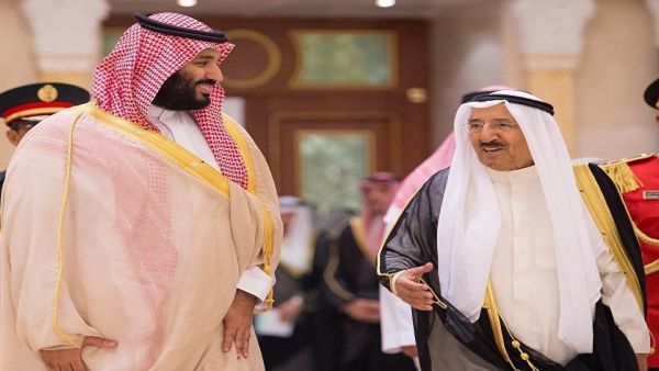 الشيخ صباح وابن سلمان 