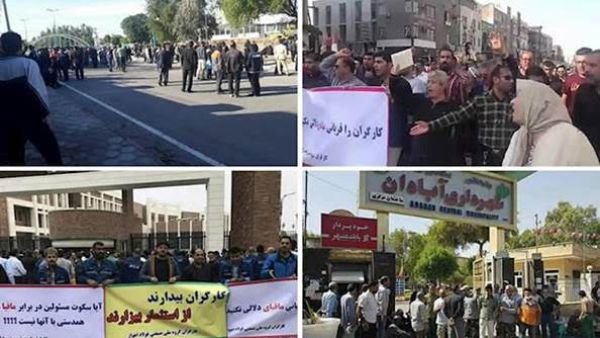 ٩١١ حركة احتجاجية في ١٧١ مدينة إيرانية ضد النظام في شهر نوفمبر

