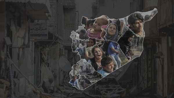A collage map of Syria, Al Bawaba