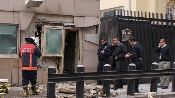 A bomb blast outside the US Embassy in Turkey (AFP/File Photo)