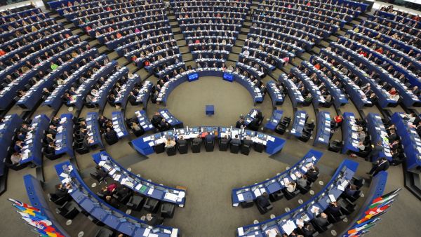 Inside the European Parliament in Strasbourg (AFP/File Photo)	