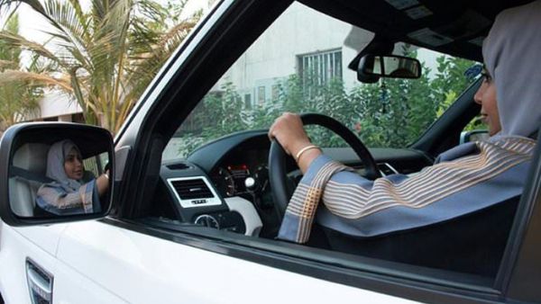 A Saudi woman behind the wheel (AFP/File Photo)	