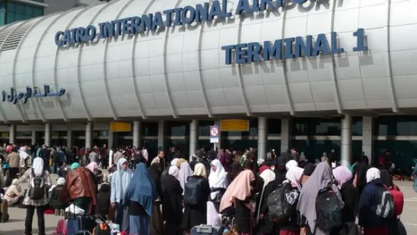 One of the bombs was found underneath rental cars in the parking lot next to terminal 1. (AFP/Getty Images)