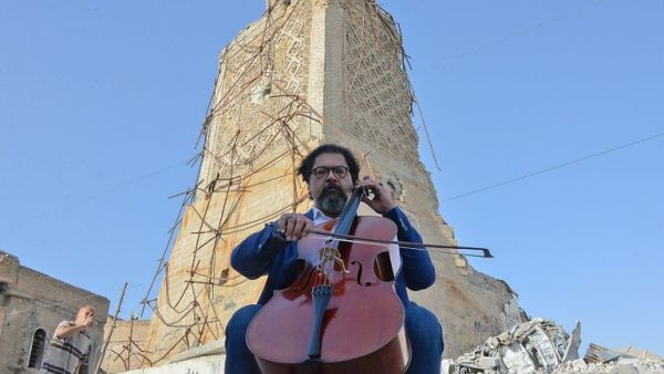 Iraqi cellist and conductor Karim Wasfi (Twitter)