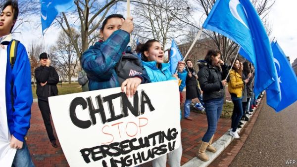 China is trying to prevent the formation of a vocal Uighur diaspora. (AFP)