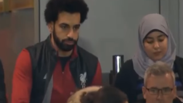 محمد صلاح وزوجته