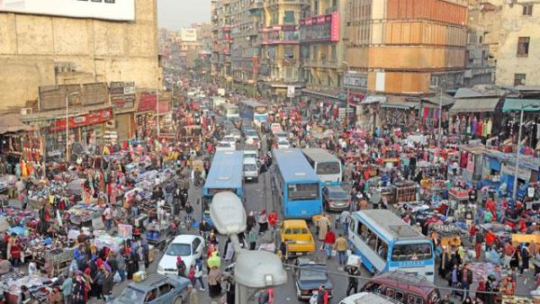 Crowded main street in Cairo (AFP/File Photo)