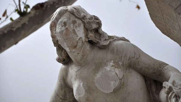 The Ain El Fouara is a famous landmark in the city of Setif. The statue of the woman was added to complete the fountain in 1899 (AFP)