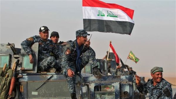 Iraqi forces hold a position near the village of Arbid on the southern outskirts of Mosul. (AFP/File)