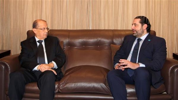 President Michel Aoun had said he will not consider the resignation of Hariri until he hears from him in person (AFP/File)