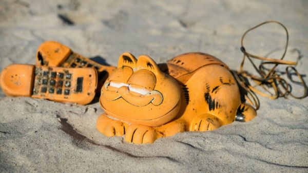 The dry-witted and prickly cat "Garfield" was first created by Jim Davis as a comic strip in the late 1970s. (AFP / Fred TANNEAU )
