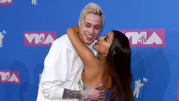 Ariana Grande and Pete Davidson. (AFP)