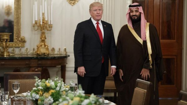 محمد بن سلمان مع دونالد ترامب