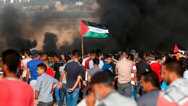 Gaza protests. (AFP/ File)
